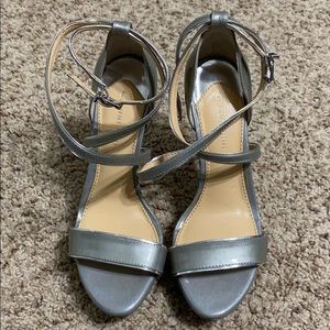 Gianni Bini Silver Strappy Heels